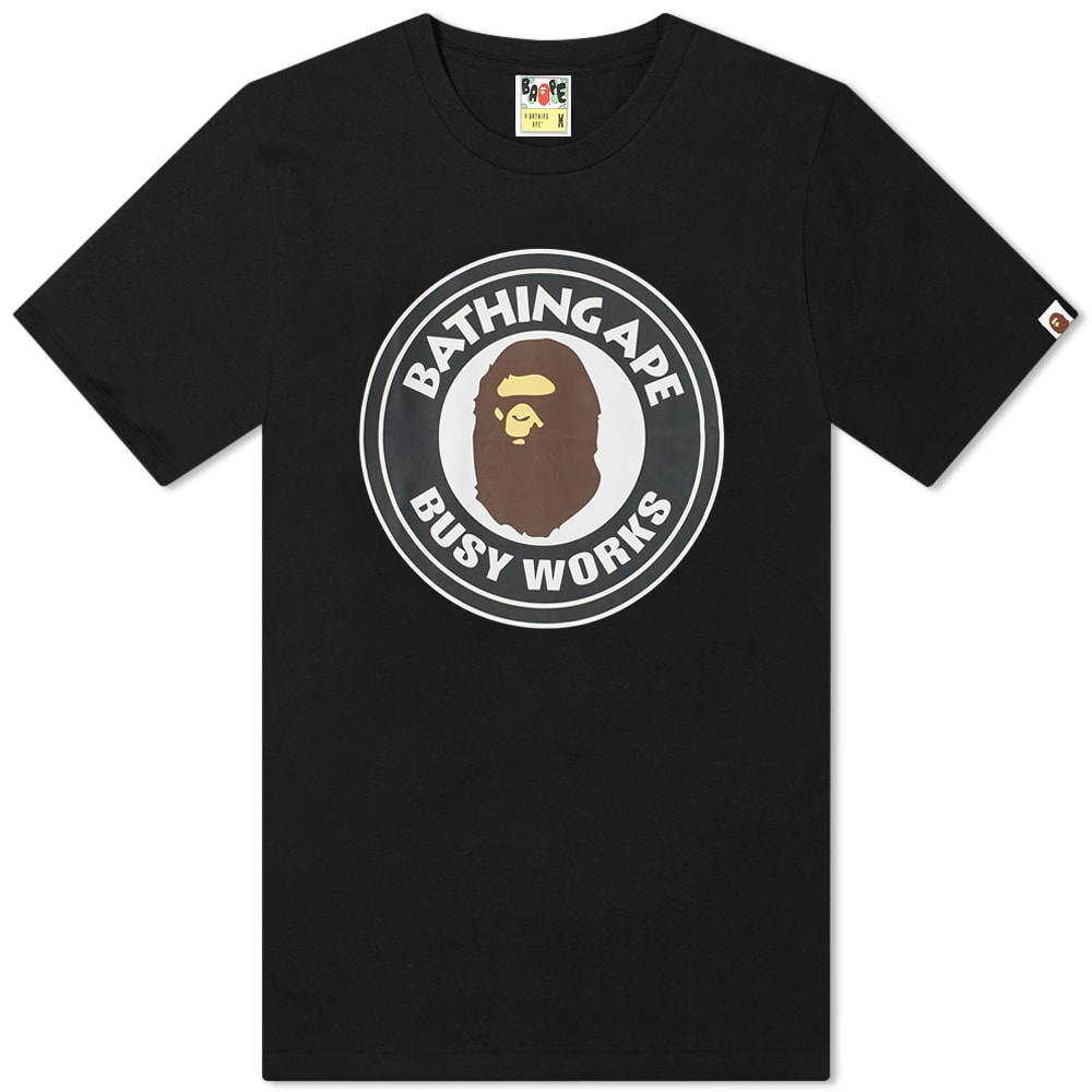 Тениска BAPE Busy Works Tee Черно | 001TEI301002M-BLK, 0