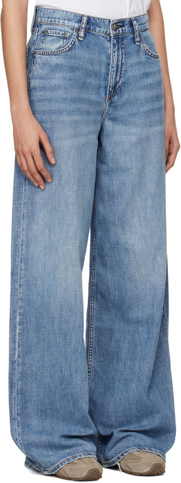 Дънки rag & bone Rag & Bone 'The Sofie' High-Rise Ultra Wide Leg Jeans Синьо | WDD24F29521FBE, 1