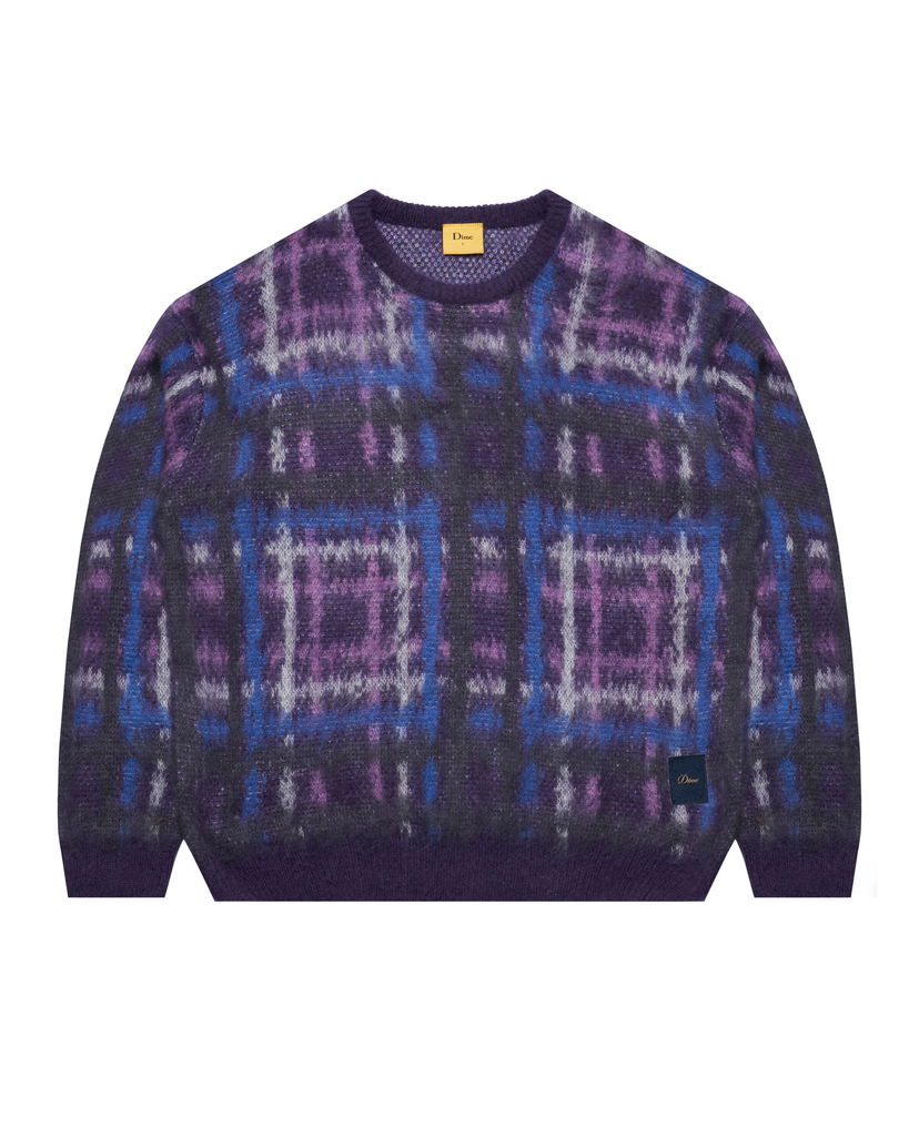 Пуловер Dime Plaid Mohair Knit Sweater Лилаво | DIMEFA249PUR