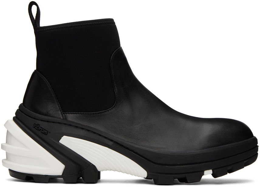 Кецове и обувки 1017 ALYX 9SM 1017 ALYX 9SM Leather Mid Chelsea Boots Черно | AAUBO0059LE02, 0