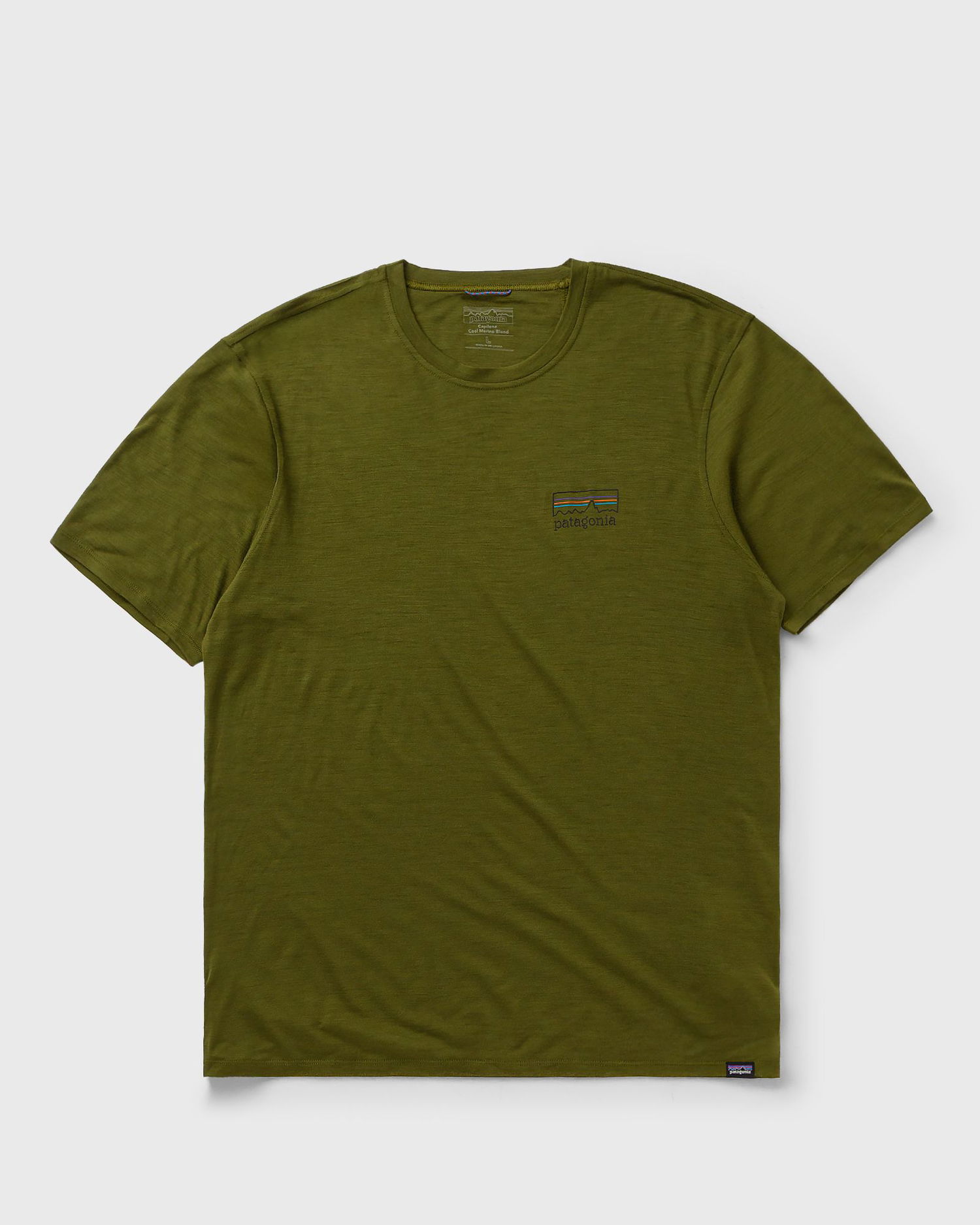 Тениска Patagonia Capilene Cool Merino Blend Graphic T-Shirt Зелено | 44590-FZPN, 0
