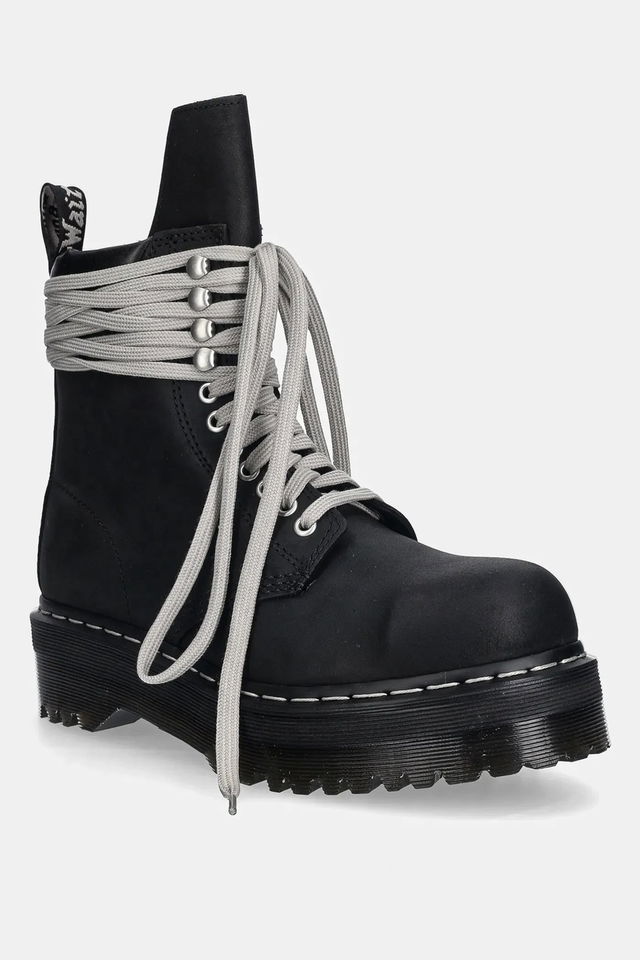 Rick Owens DRKSHDW x Dr. Martens Quad Sole Steel Toe Platform Boot