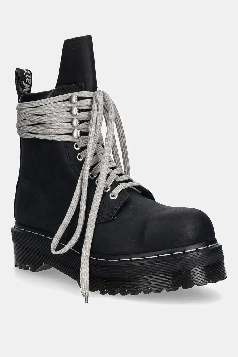 Кецове и обувки Rick Owens Rick Owens DRKSHDW x Dr. Martens Quad Sole Steel Toe Platform Boot Черно | DW02E6813.9001