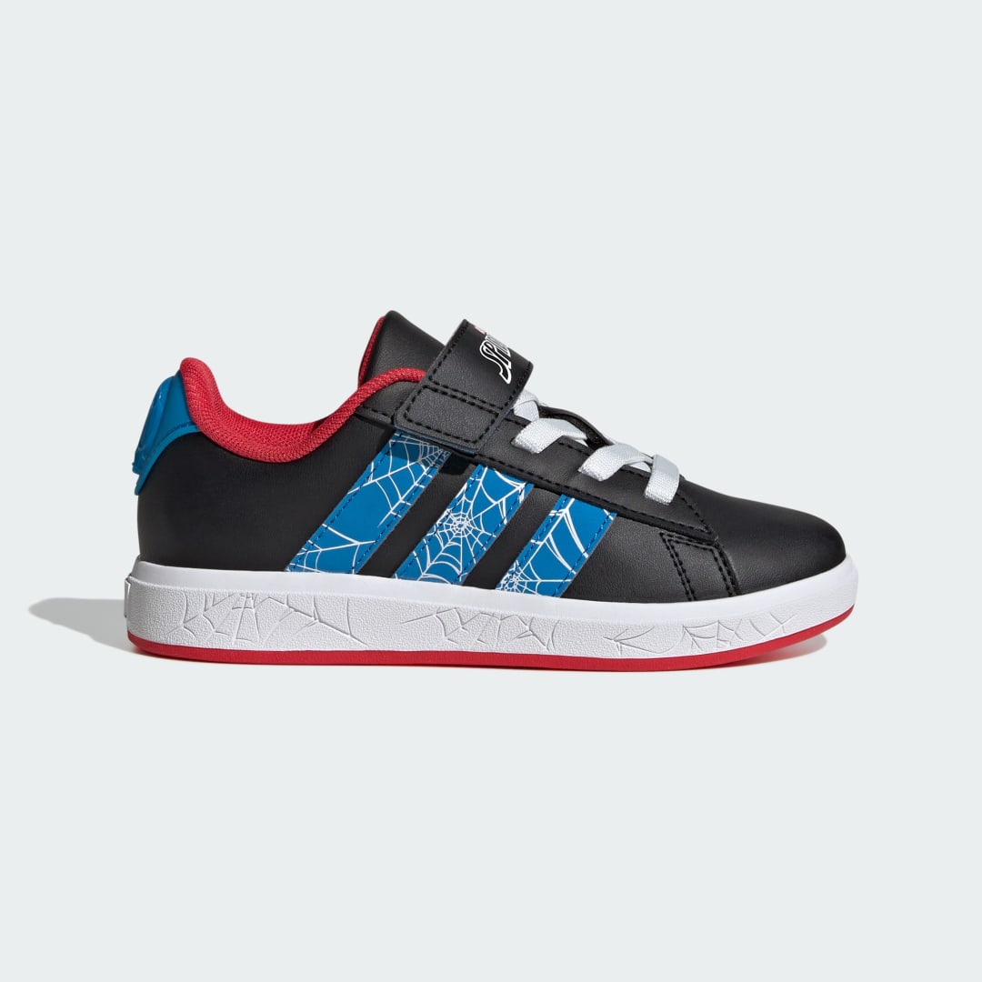 Кецове и обувки adidas Performance Marvel Spider-Man Grand Court Черно | JQ8073, 0