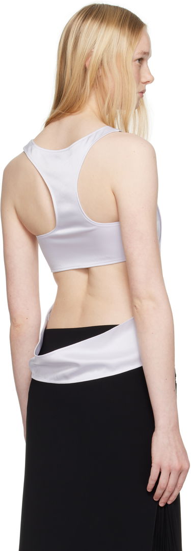 Потник Courrèges Courrèges Infinity Satin Tank Top Бяло | 225CDE131PL0160, 2