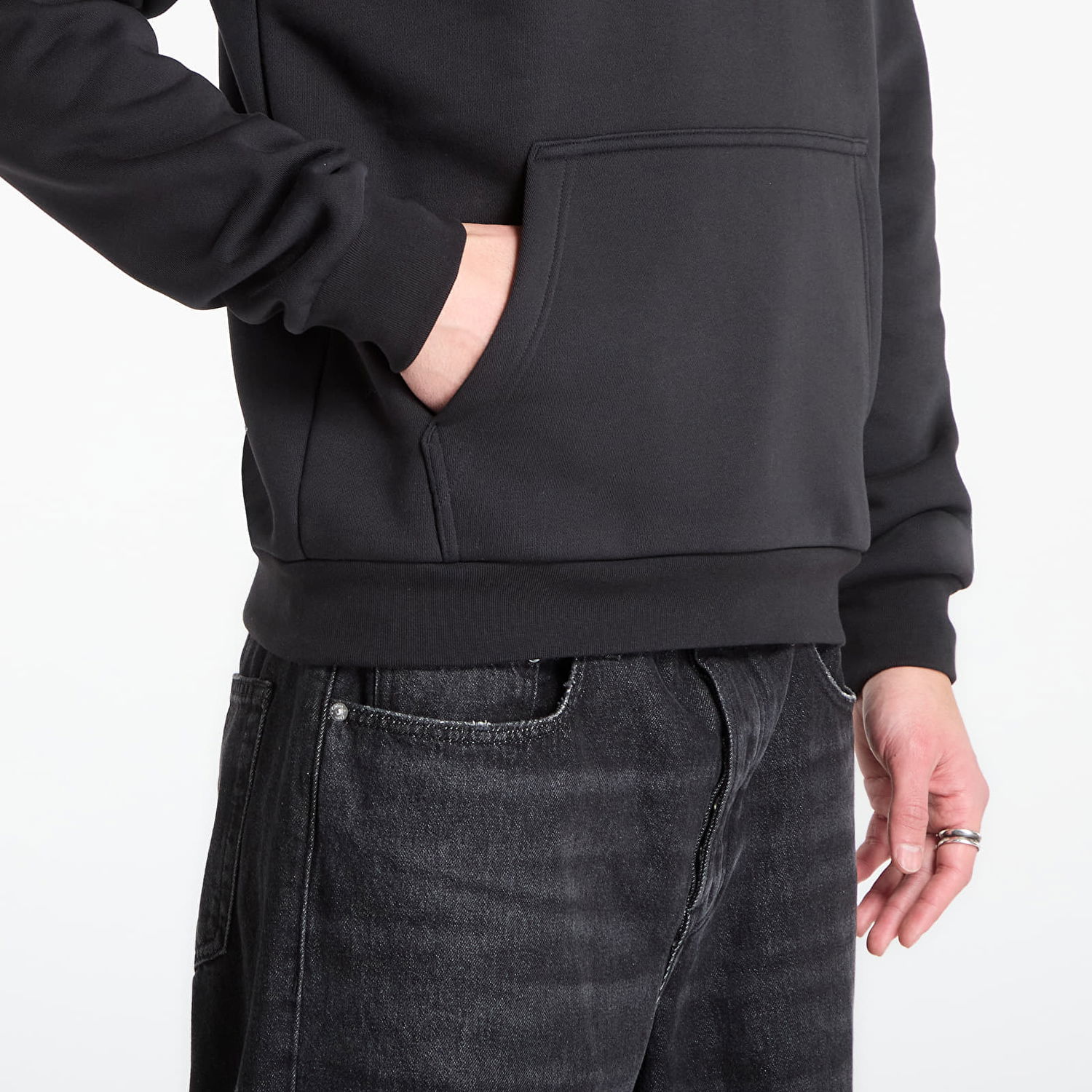 Суитчър adidas Originals Monogram Trefoil Hoodie Черно | KD1358, 1