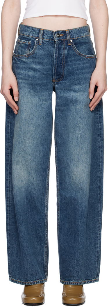 Дънки Anine Bing Manon Wide Leg Jeans Синьо | A-06-10584-WHD28, 0