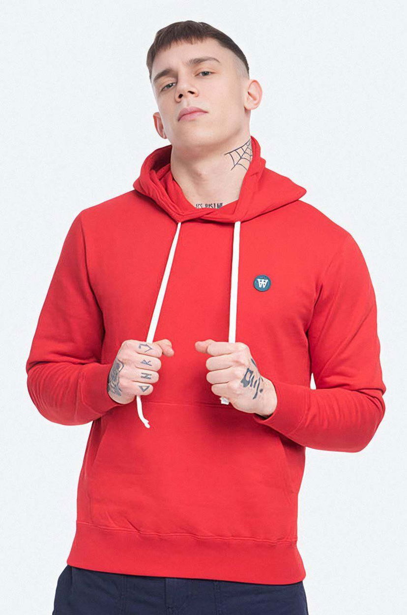 Суитчър WOOD WOOD Sweatshirt With Hood Червено | 10845600.2424