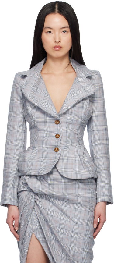 Комплект Vivienne Westwood Vivienne Westwood Drunken Prince of Wales Check Blazer Синьо | 1401007G-W013L-, 0