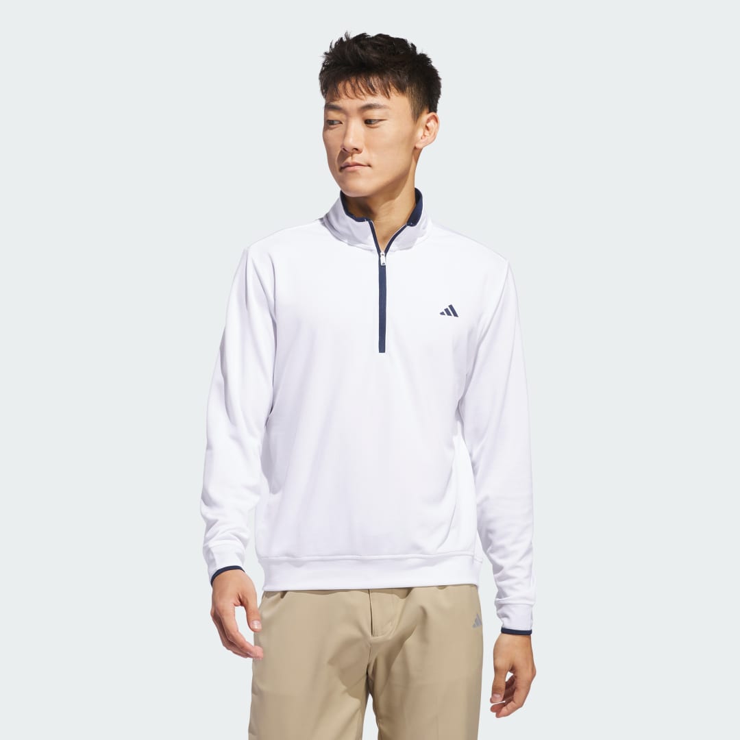 Суитчър adidas Performance Lightweight Half-Zip Sweatshirt Бяло | IQ2962, 0