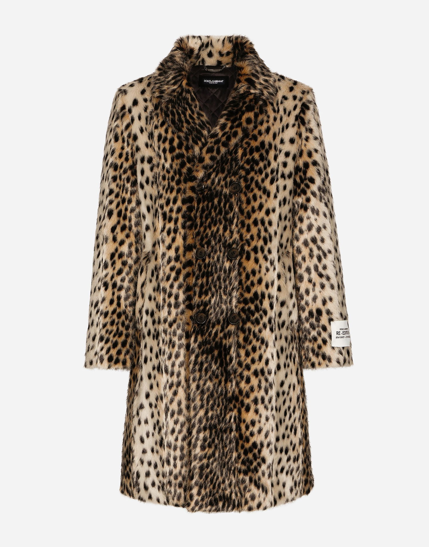 Палта Dolce & Gabbana Dolce & Gabbana Lynx-Effect Faux Fur Coat Многоцветен | G038TTFJPAFS8350, 0