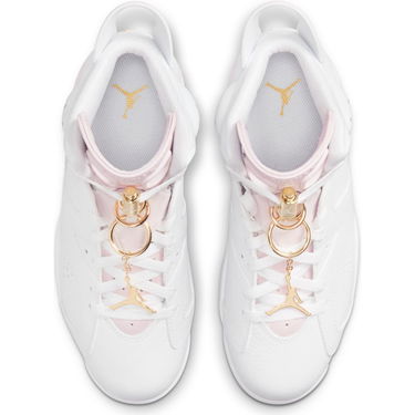 Кецове и обувки Jordan Air Jordan 6 Retro "Gold Hoops" W Бяло | DH9696-100, 3