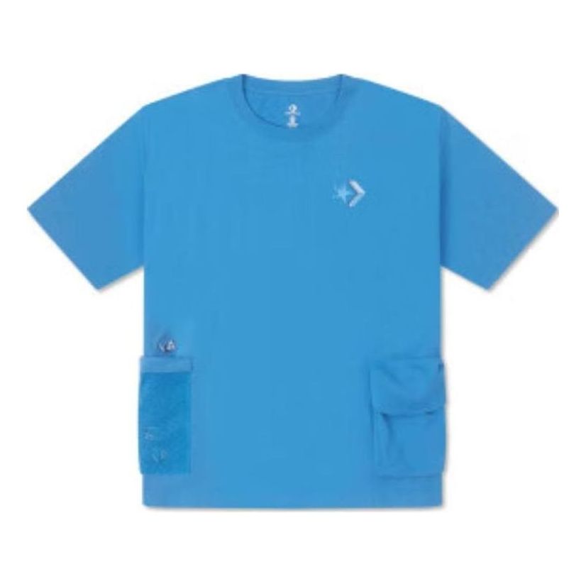 Тениска Converse Summer Drink Pocket T-Shirt Синьо | 10027225-A03