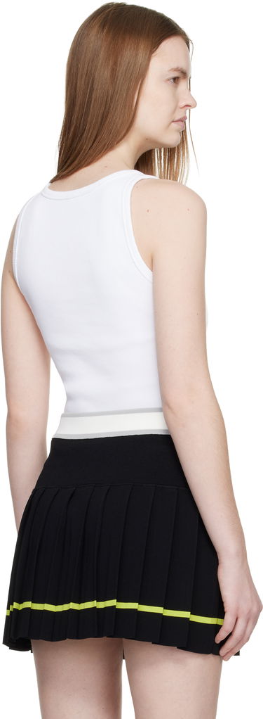 Потник Casablanca Ribbed Tank Top Бяло | W-SP26-JTS-039-02, 2