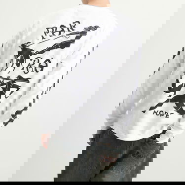 Тениска By Parra Parra Dog Training Graphic Long Sleeve T-Shirt Бяло | 54110-WHT, 3