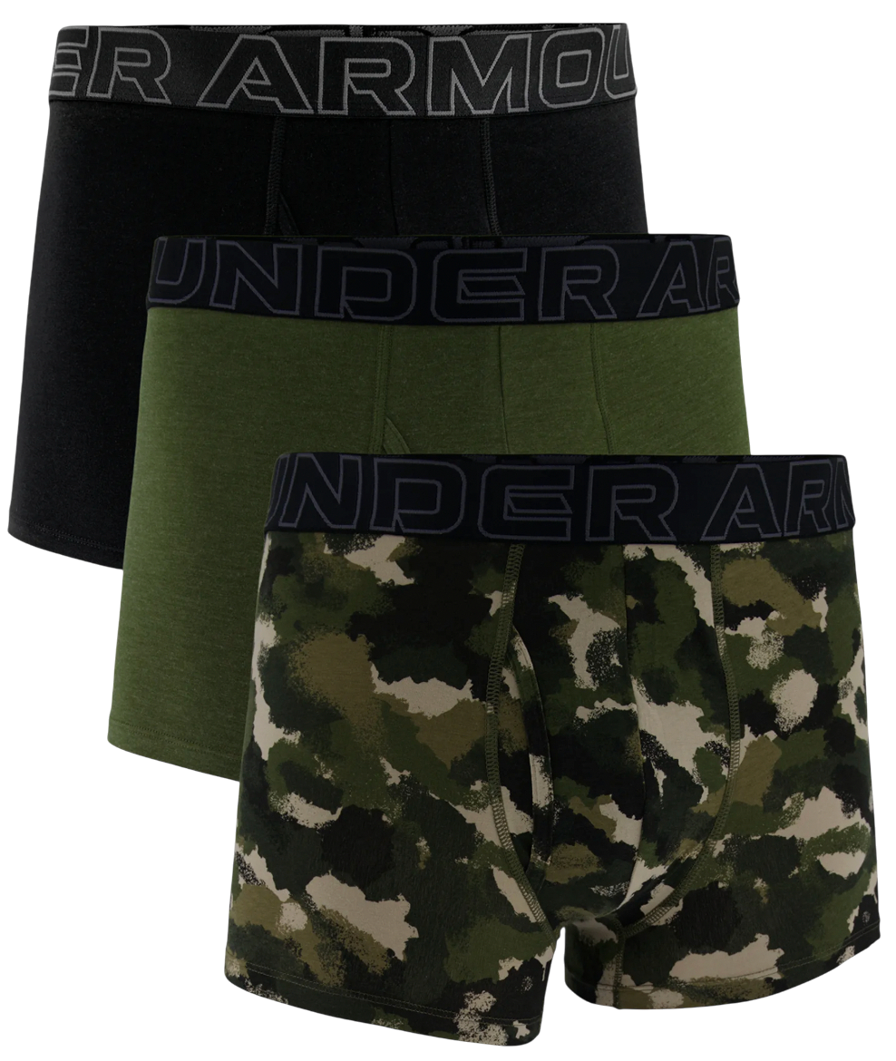 Боксерки Under Armour Performance Cotton Boxer Briefs 3-Pack with Print Многоцветен | 1383892-391, 0