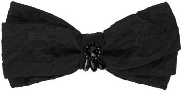 Значка Erdem Erdem Crystal Embellished Bow Barrette Черно | PF23_1431CECLB, 0