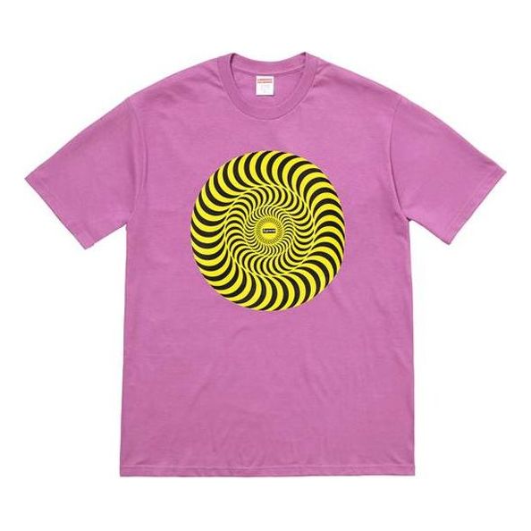 Тениска Supreme Spitfire Classic Swirl T-Shirt Розово | SUP-SS18-454