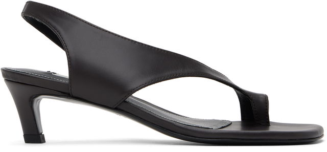 TOTEME Leather Thong Heeled Sandals