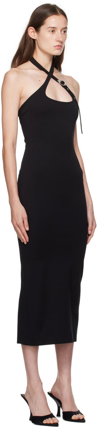 Pокля The Attico Attico Halter Neck Midi Dress Бяло | 241WCM102 RY02, 4
