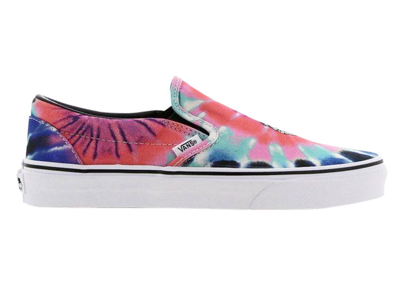Кецове и обувки Vans Classic Slip-On Tie-Dye Skeleton Rose Многоцветен | VN0A38F7VKI, 0
