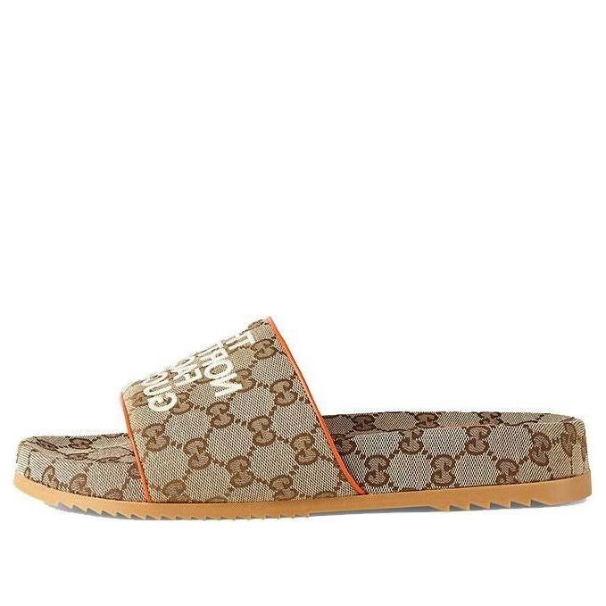 Кецове и обувки Gucci Slides x The North Face Кафяво | 679904-2HKM0-9770, 0