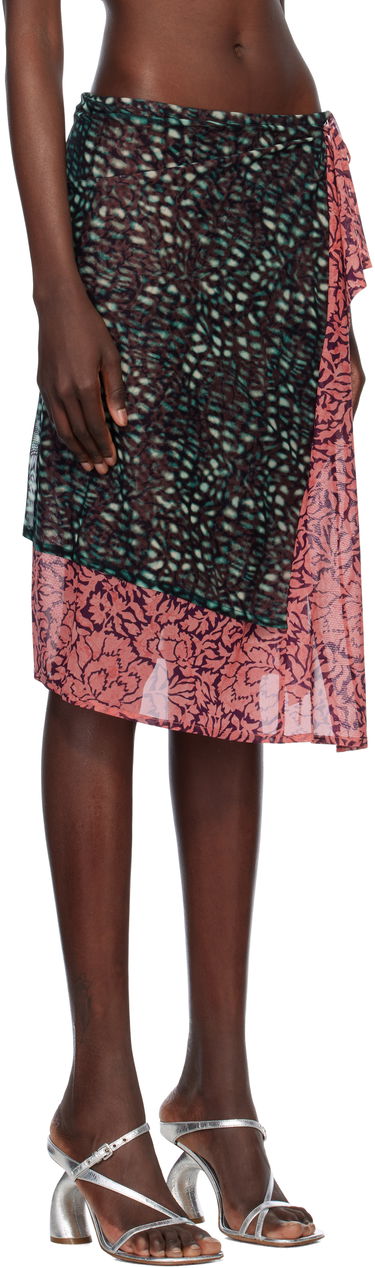 Пола Dries Van Noten Dries Van Noten Double Layered Midi Skirt Многоцветен | 251-011164-1619, 4