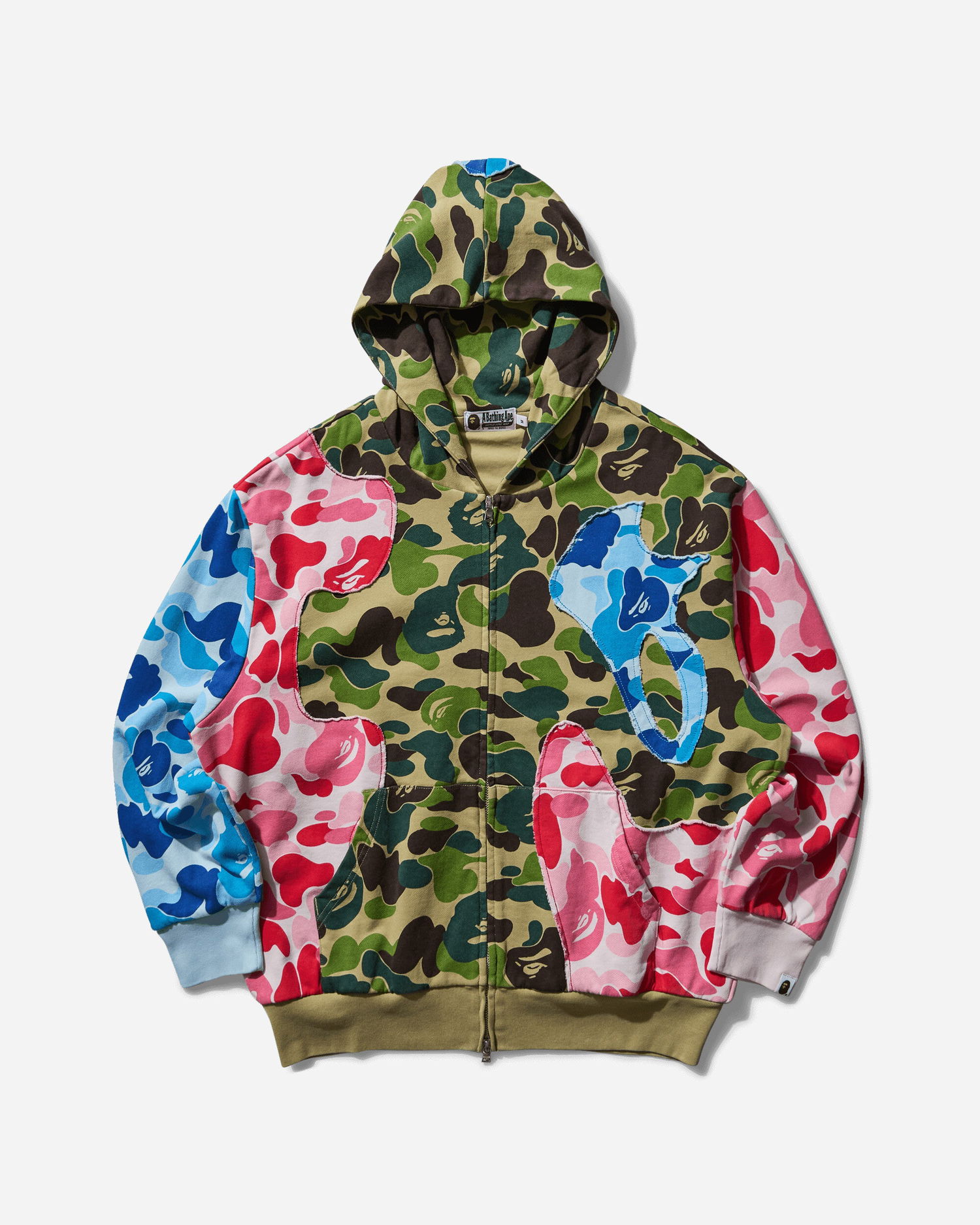 Суитчър BAPE ABC Camo Patchwork Zip Hoodie Многоцветен | 1L30115307 MULTI, 0