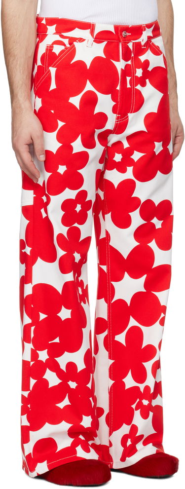Карго панталони Marni Marni Dillies Print Cargo Pants Бяло | PUMU0287A0 UTC462, 4