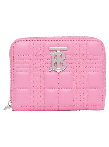 Портфейл Burberry Quilted Lola Zip Wallet Розово | 8049290