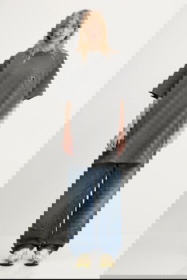 Тениска Carhartt WIP Nelson Grand Relaxed Fit Pocket T-Shirt Сиво | I034621.87GD, 4