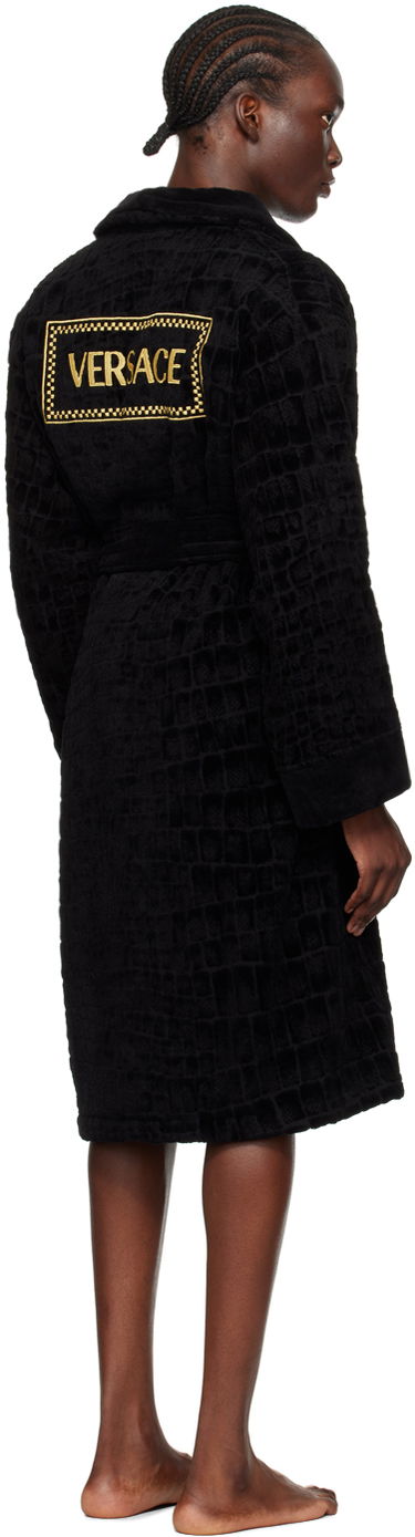 Пижама Versace Icon Pattern Robe Черно | ZACJ00008_1A11960, 2