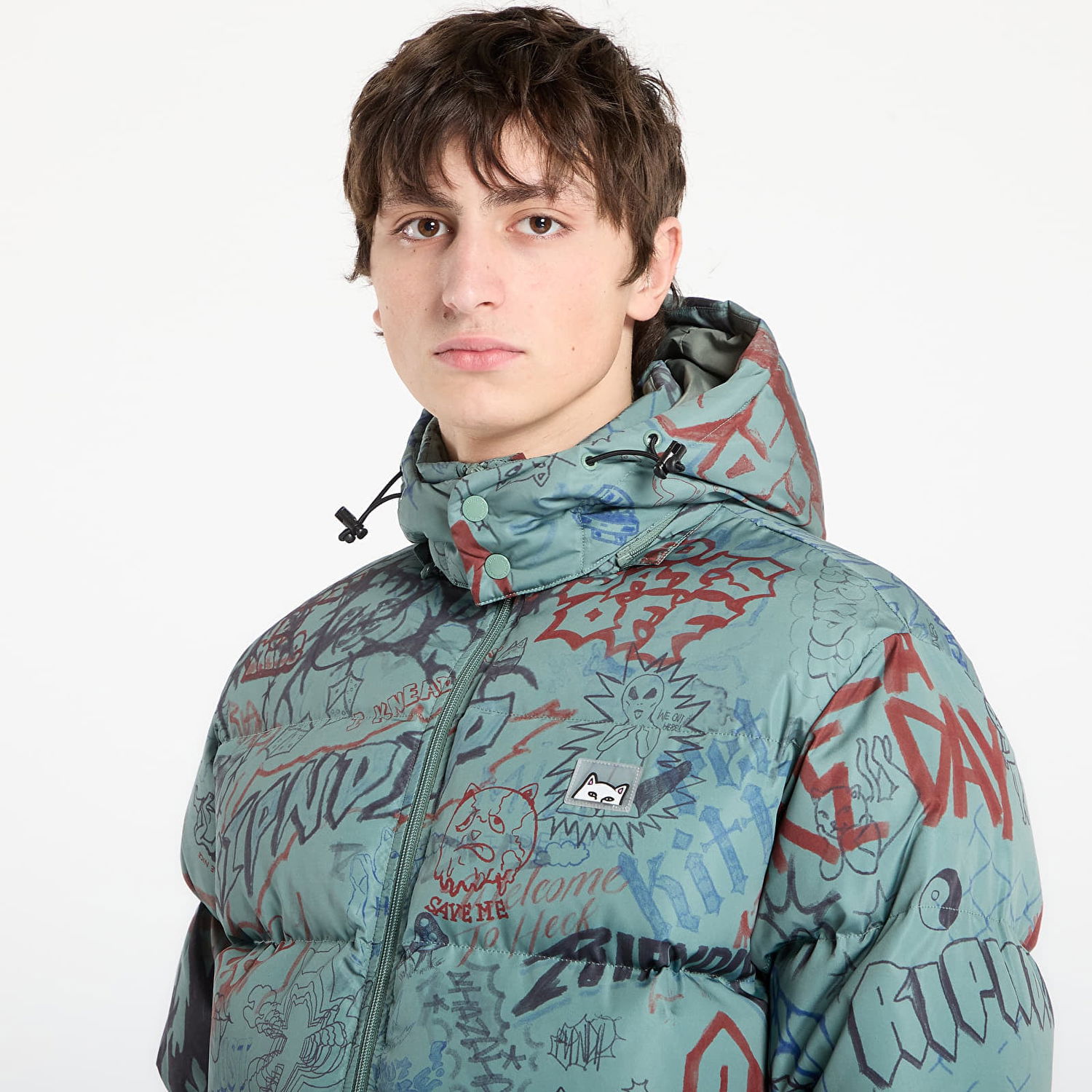 Пухо яке RIPNDIP Marker Puffer Jacket Многоцветен | RNDHOL25100, 1