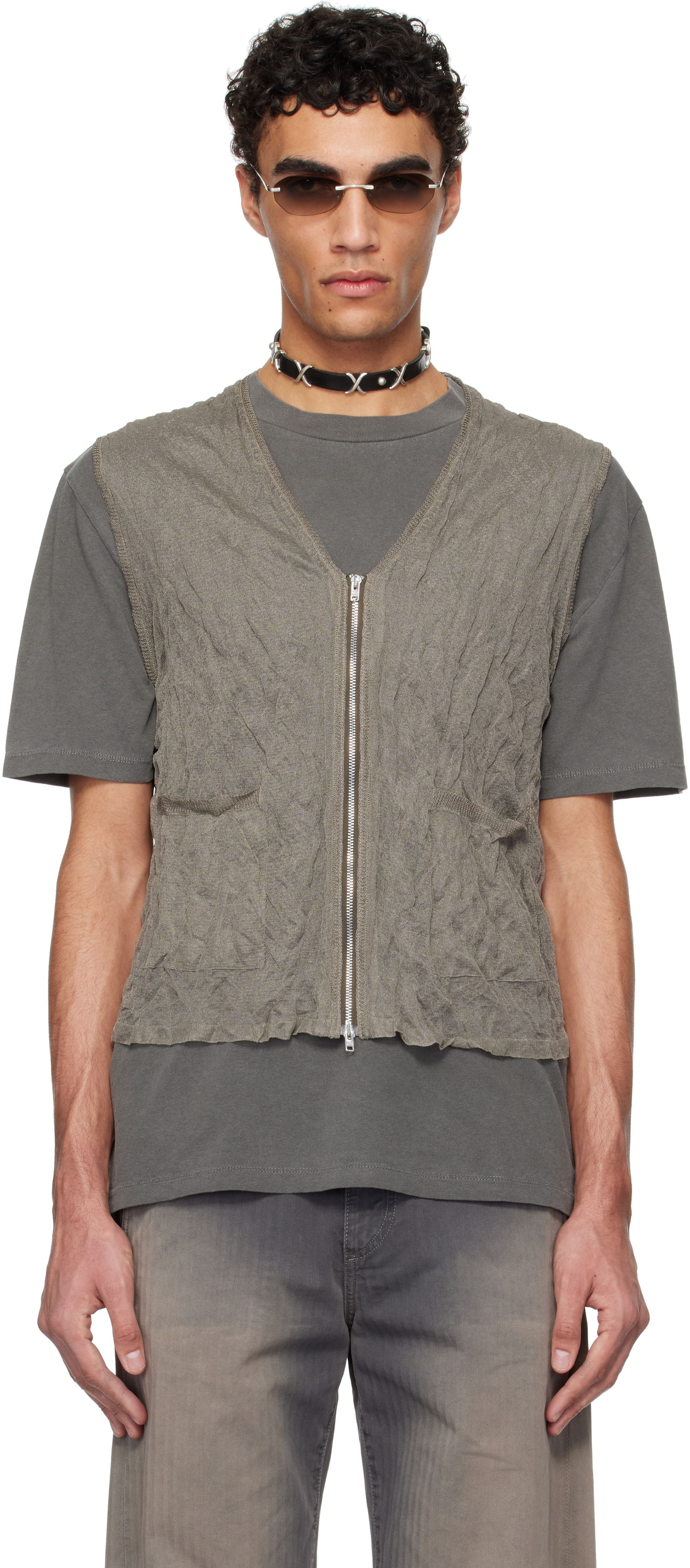 Жилетка OUR LEGACY Our Legacy Crush Vest Сиво | M2253CA, 0