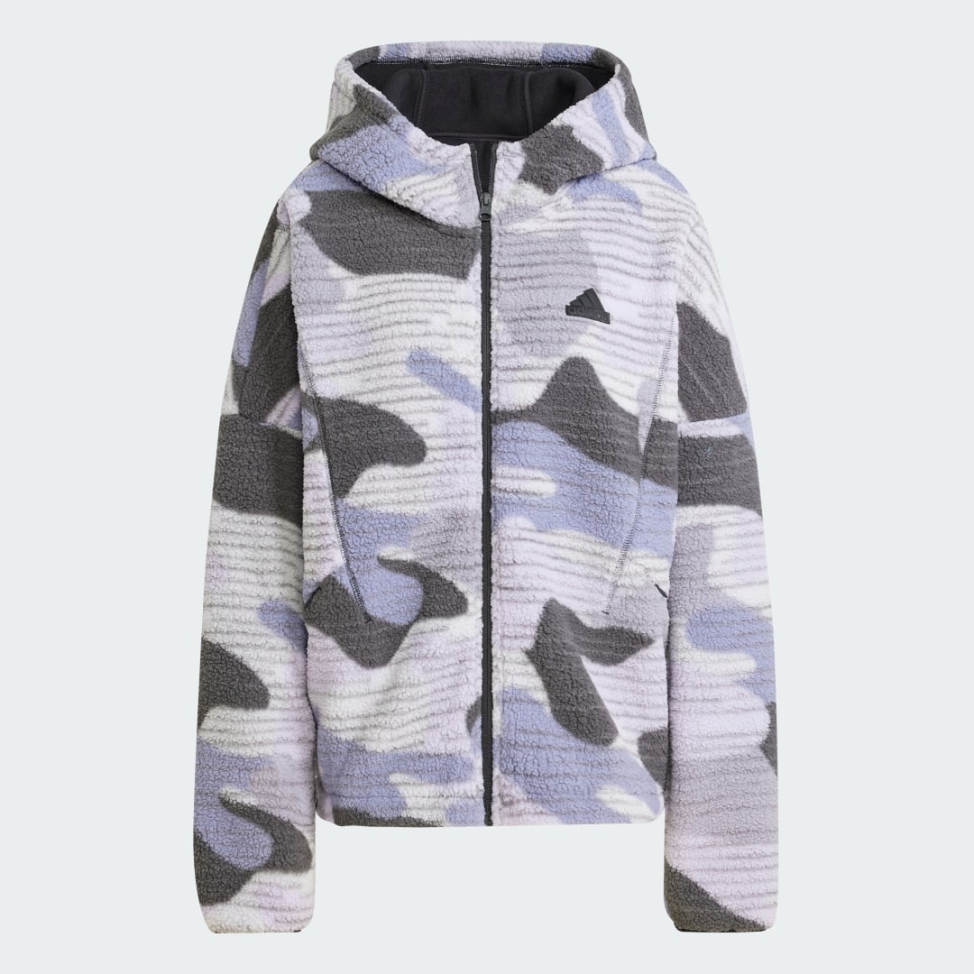 Суитчър adidas Performance Full-Zip Hoodie Лилаво | JM1260, 1