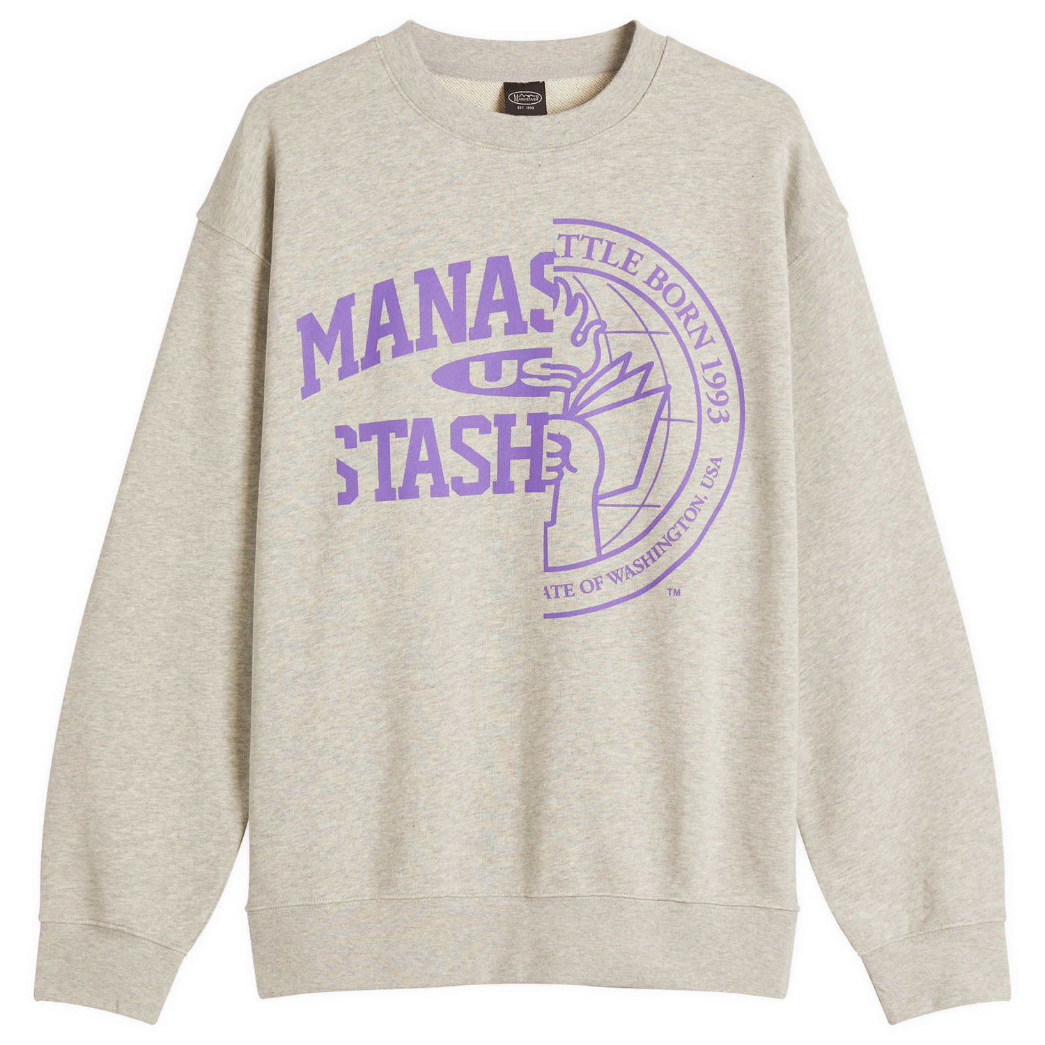 Пуловер Manastash Citee Collegiate Sweatshirt Сиво | 7925132001-382, 0