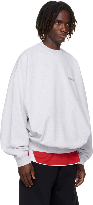Суитчър VETEMENTS Vetements Logo Oversized Sweatshirt Сиво | UH76CW100G, 4