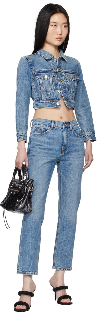 Дънки Alexander Wang Alexander Wang OG High-Rise Stovepipe Jeans Синьо | 4DC1254606, 3