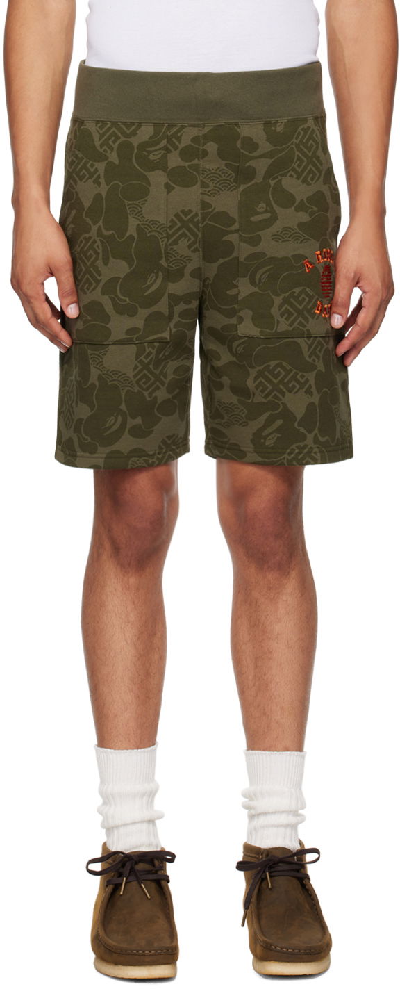 BAPE Khaki Asia Camo Shorts