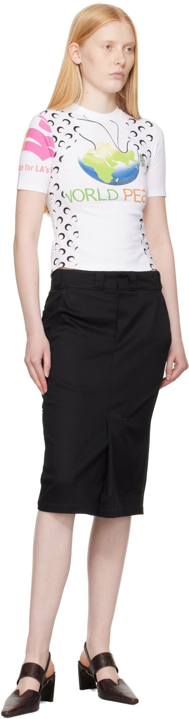 Тениска Marine Serre Marine Serre Regenerated World Peace Graphic Baby Fit T-shirt Многоцветен | WTT001A UJER0003, 3