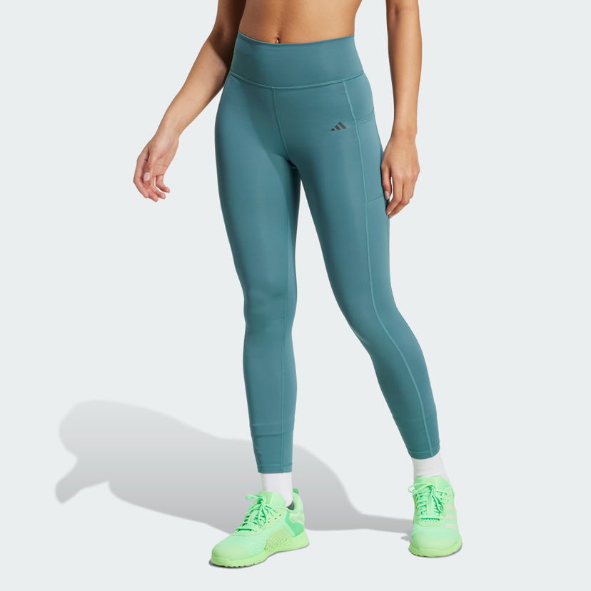 Клинове adidas Performance Optime Stash 7/8 Tights Зелено | JW7610