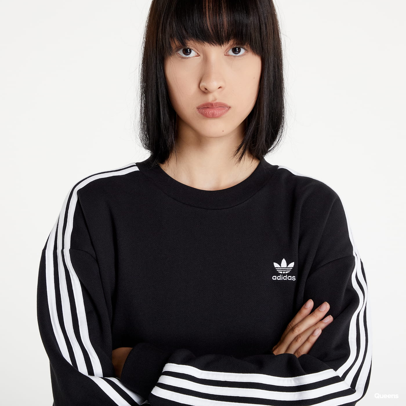 Суитчър adidas Originals Adicolor Classics Long Sleeve Sweatshirt Dress Черно | HM4688, 0