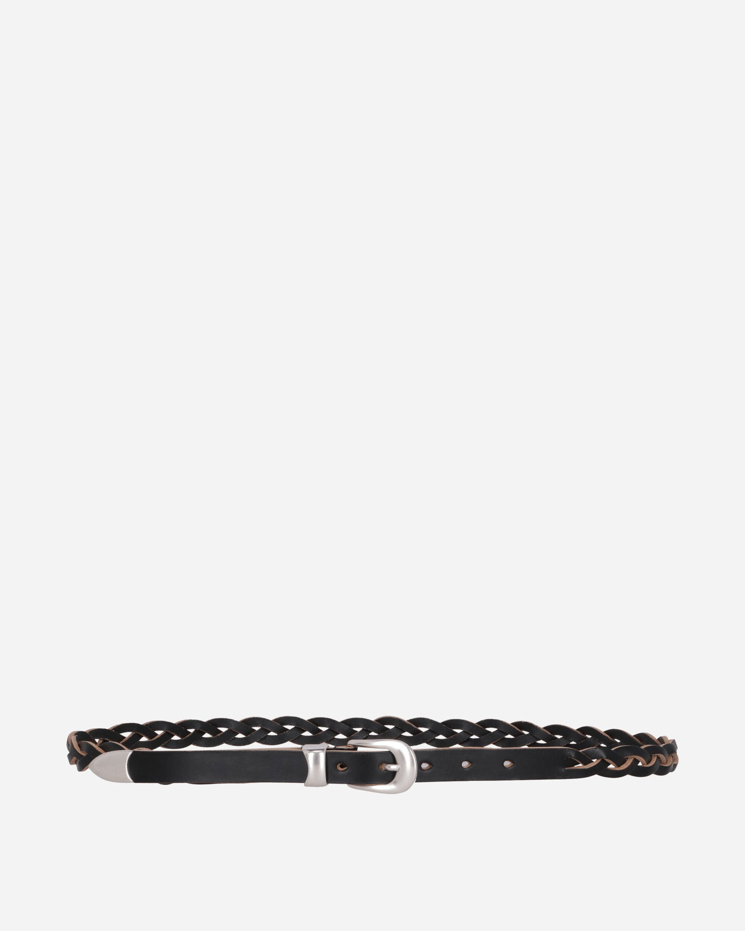 Колани OUR LEGACY Braided Leather Belt 2 cm Черно | A42382BB 001, 1