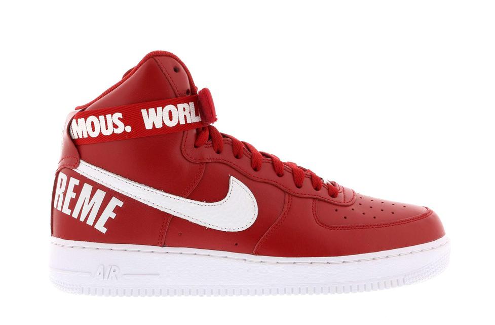 Кецове и обувки Nike Air Force 1 High Supreme World Famous Red Червено | 698696-610, 0