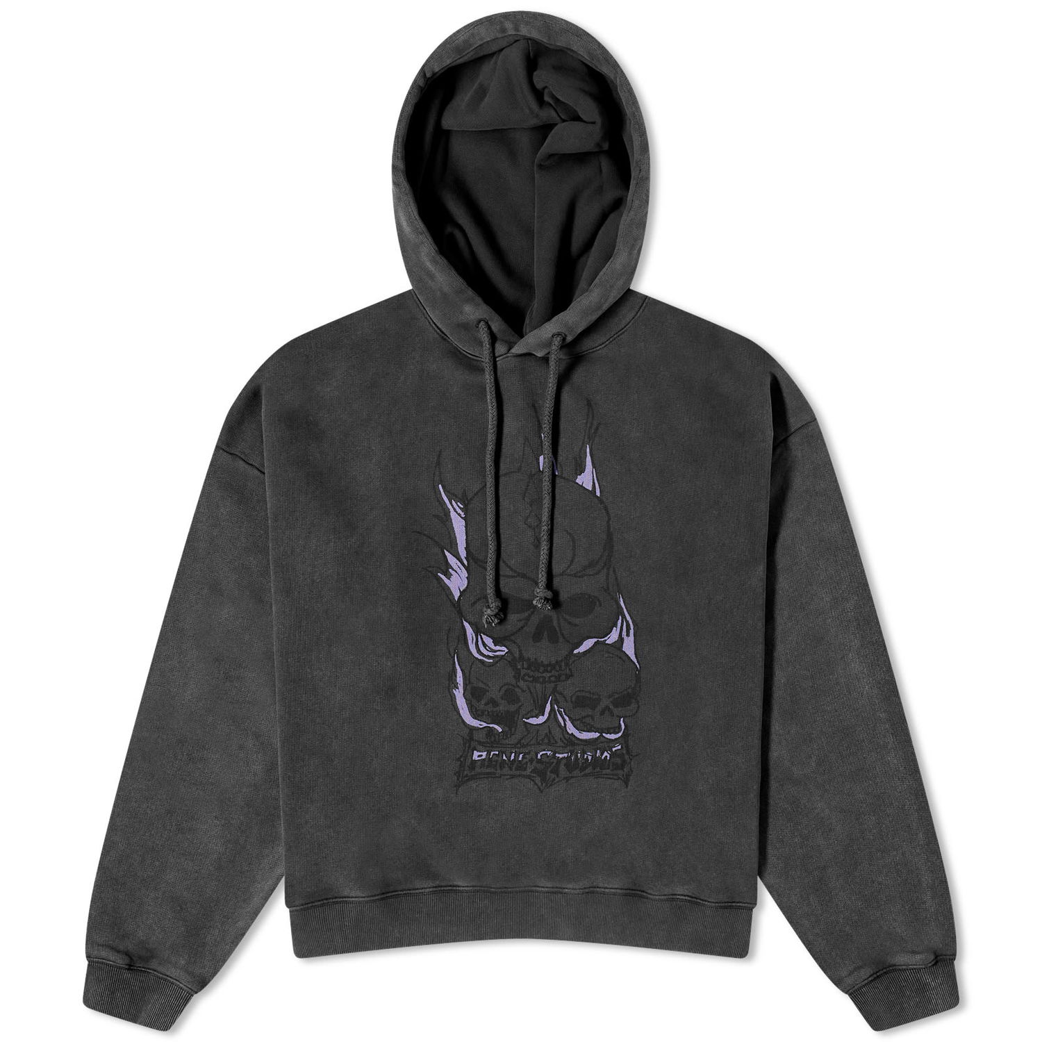 Суитчър Acne Studios Fester Skull Hoodie Черно | AI0153-BM0, 0