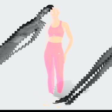 Клинове adidas Performance 3-Stripes Full-Length Tights Червено | JP2481, 4