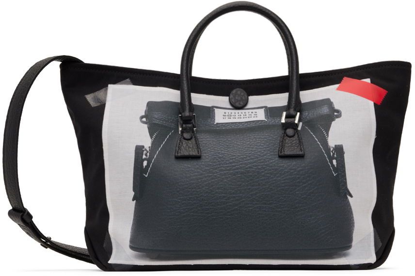Дамска чанта Maison Margiela 5AC Micro Trompe L'oeil Bag Черно | SB1WC0008 P6436, 0