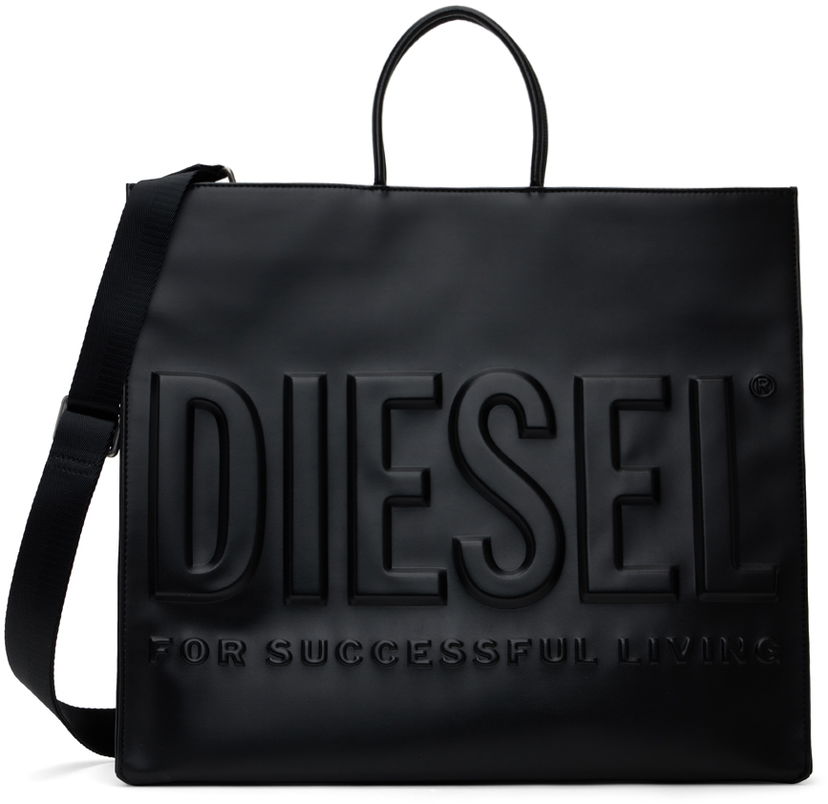 Голяма пазарска чанта Diesel DSL 3D Tote Черно | X09931-P5184-T8013