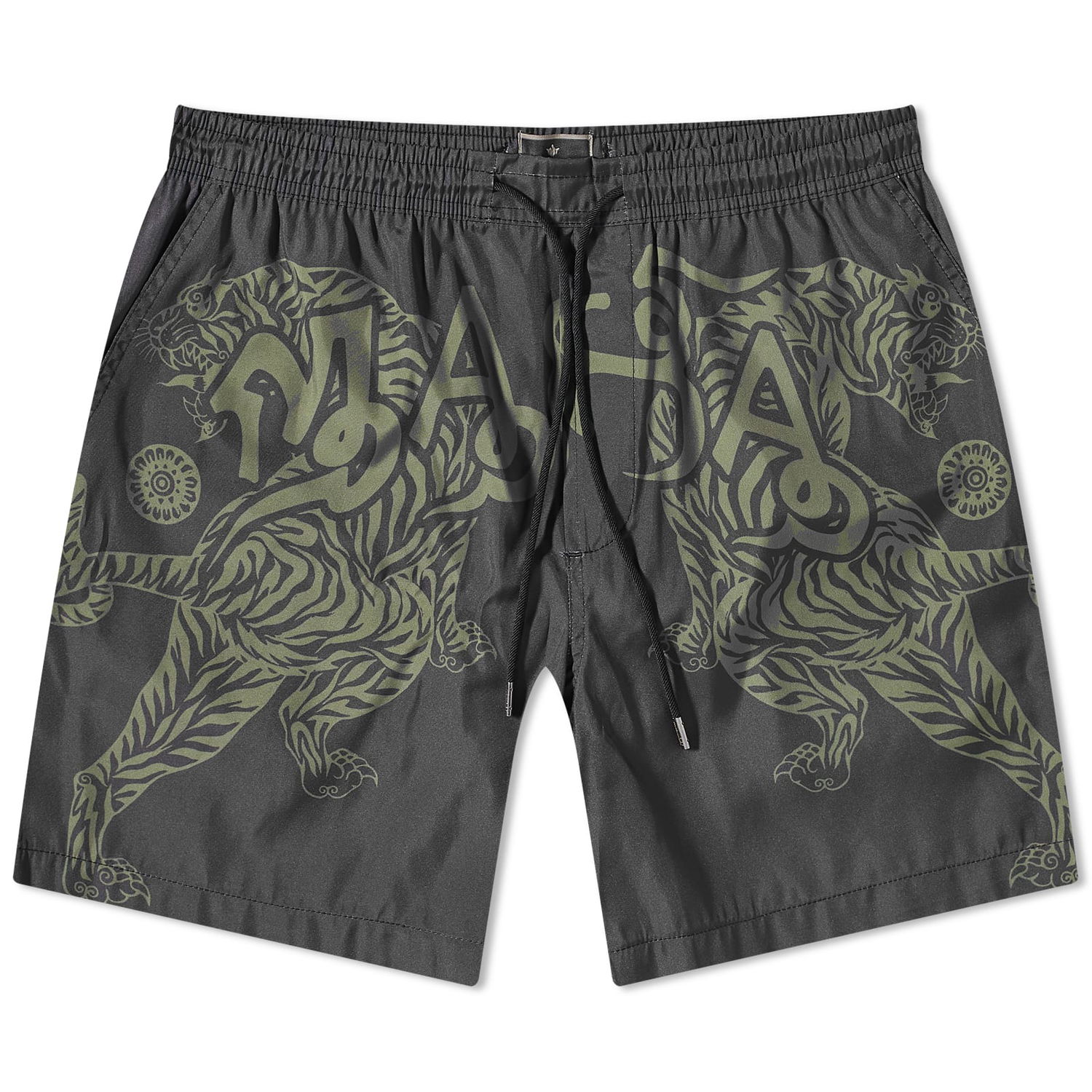 Бански Maharishi Muay Thai Dualling Tigers Swim Short Черно | 1020-BLK, 0
