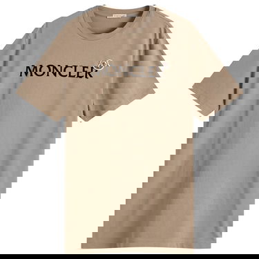Тениска Moncler Moncler Logo T-Shirt, Size X-Small Бежово | 8C000-75-8390T-22E, 1